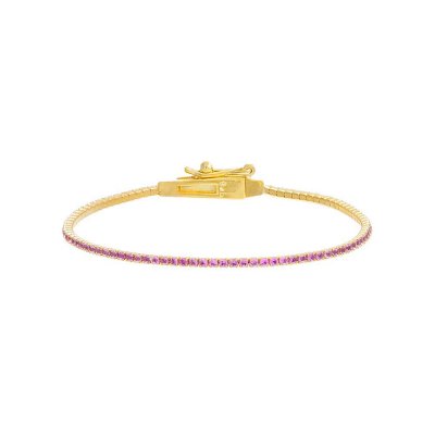 Colored Thin Tennis Bracelet