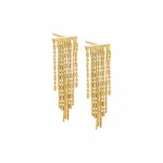 Dangling Fringe Stud Earring