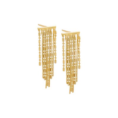 Dangling Fringe Stud Earring