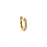 Itty Bitty Diamond Cartilage Huggie Earring 14K