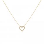 Classic Diamond Heart Necklace 14K