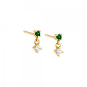 Tiny Colored Shaker Stud Earring