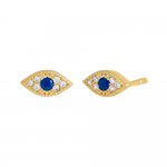 Pave Evil Eye Stud Earring