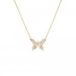 CZ Scattered Marquise Butterfly Necklace