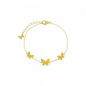 The Adina Eden Triple Butterfly Bracelet