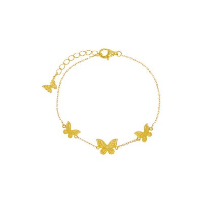 The Adina Eden Triple Butterfly Bracelet