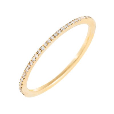 Diamond Micropave Eternity Band 14K