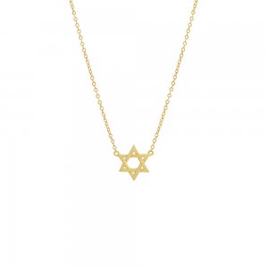 Solid Star Of David Necklace