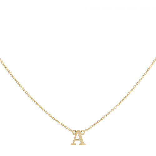 Initial Necklace 14K