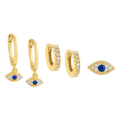 The Perfect Touch of Evil Eye Earring Combo Set