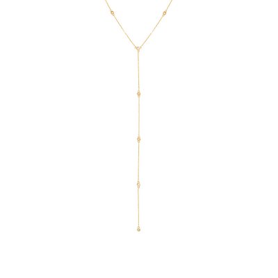 Diamond By The Yard Lariat 14K