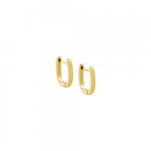 Solid Thin U-Shape Huggie Earring