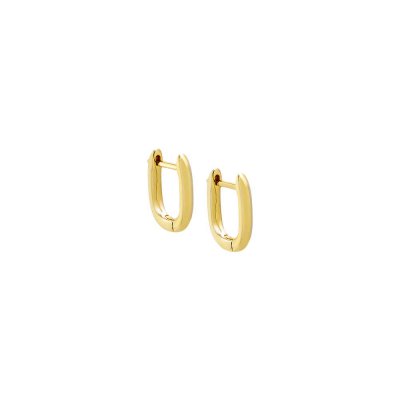 Solid Thin U-Shape Huggie Earring