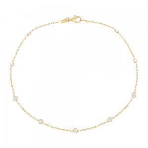 Diamond by the Yard Anklet