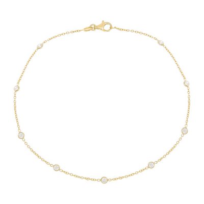 Diamond by the Yard Anklet