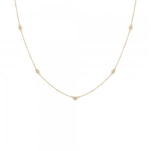 Diamond By the Yard Necklace 14K