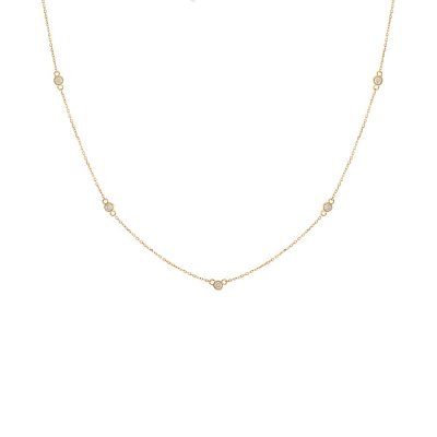 Diamond By the Yard Necklace 14K