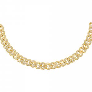 Pave Chain Link Choker