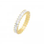 Men's Thin Baguette Eternity Band