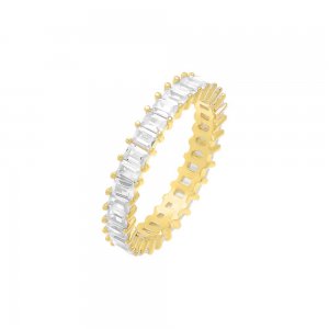 Men's Thin Baguette Eternity Band