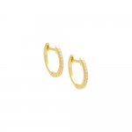 Pave Dainty Huggie Earring