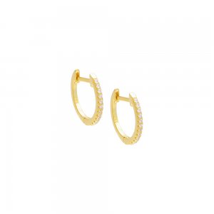 Pave Dainty Huggie Earring