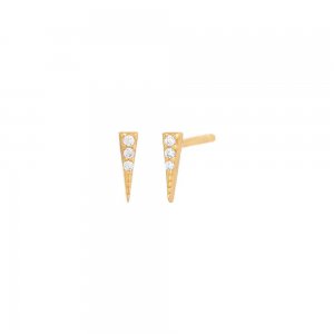 Mini Pave Dagger Stud Earring