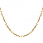 CZ Bezel Cuban Chain Choker