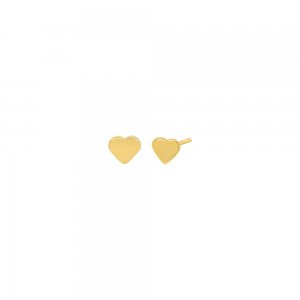 Tiny Solid Heart Stud Earring