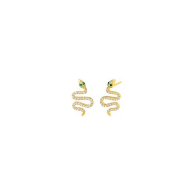 Pave Snake Stud Earring