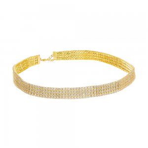 Four Row Bling Tennis Choker