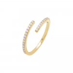 Pave Thin Wrap Ring