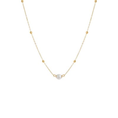 Pearl Ball Chain Necklace