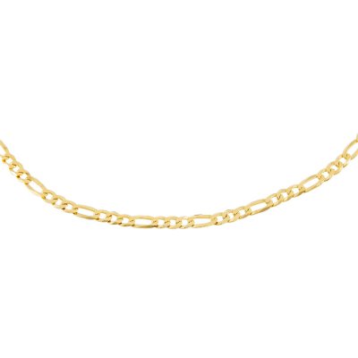 Flat Figaro Chain Necklace