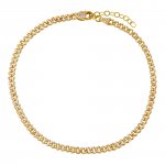 Baby Pave Cuban Link Anklet