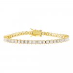 Scattered Baguette Tennis Bracelet