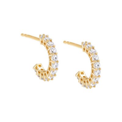 Tiny CZ Hoop Earring