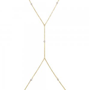 Pearl X CZ Body Chain