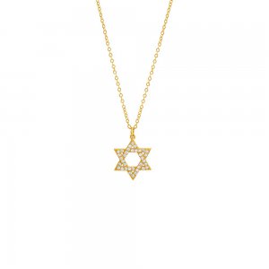 Pave Star Of David Necklace