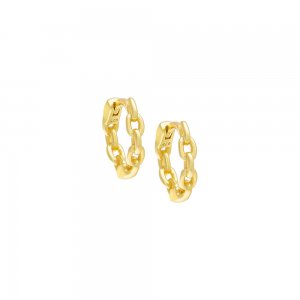 Solid Chain Huggie Earring