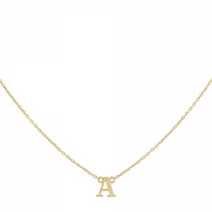 Initial Necklace 14K