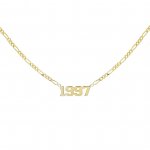 Year Nameplate Necklace