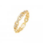 CZ Chain Link Ring