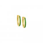 Colored Pave Huggie Earring