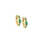 Dainty Colored Marquise Huggie Earring