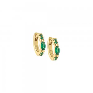 Dainty Colored Marquise Huggie Earring