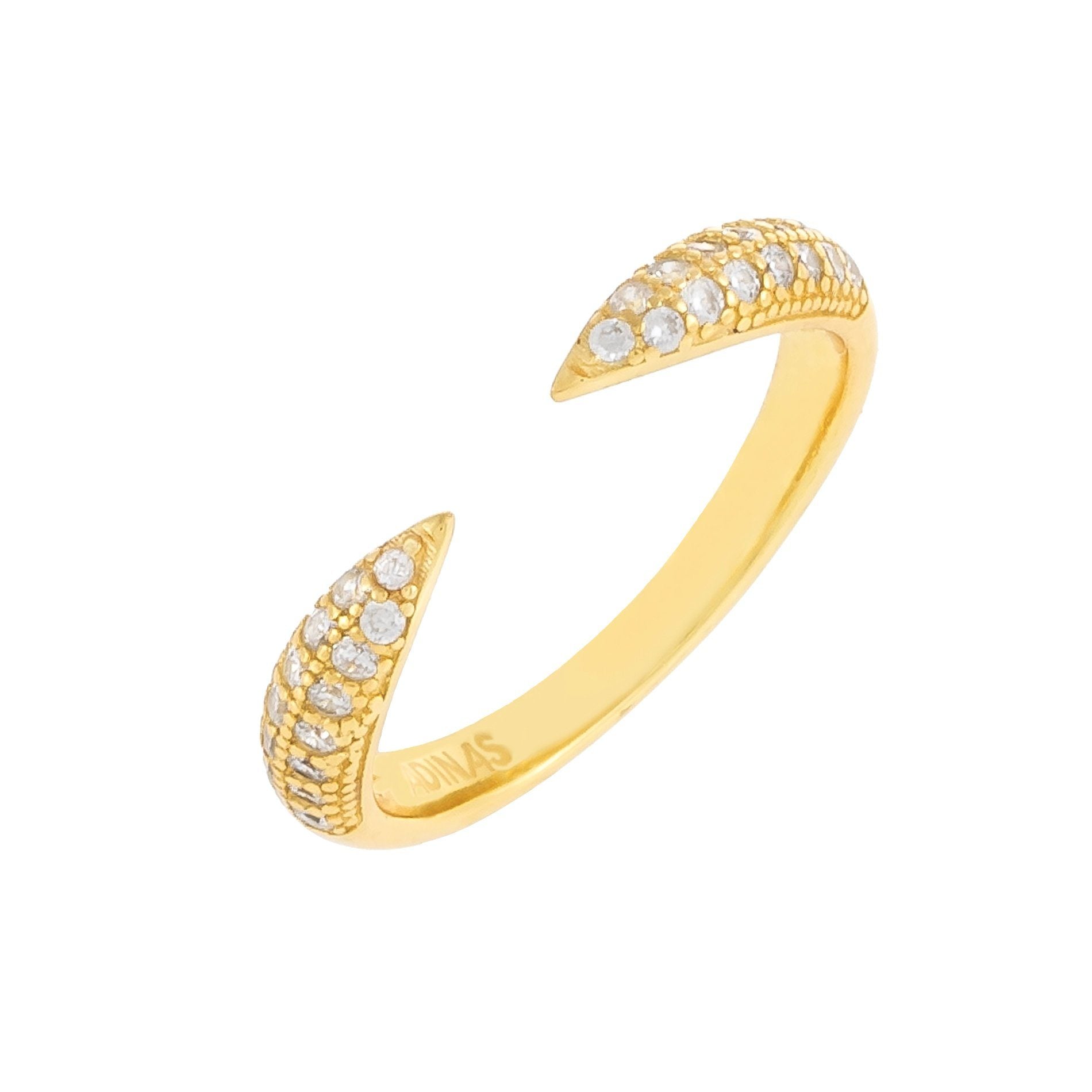 Pave Open Claw Ring