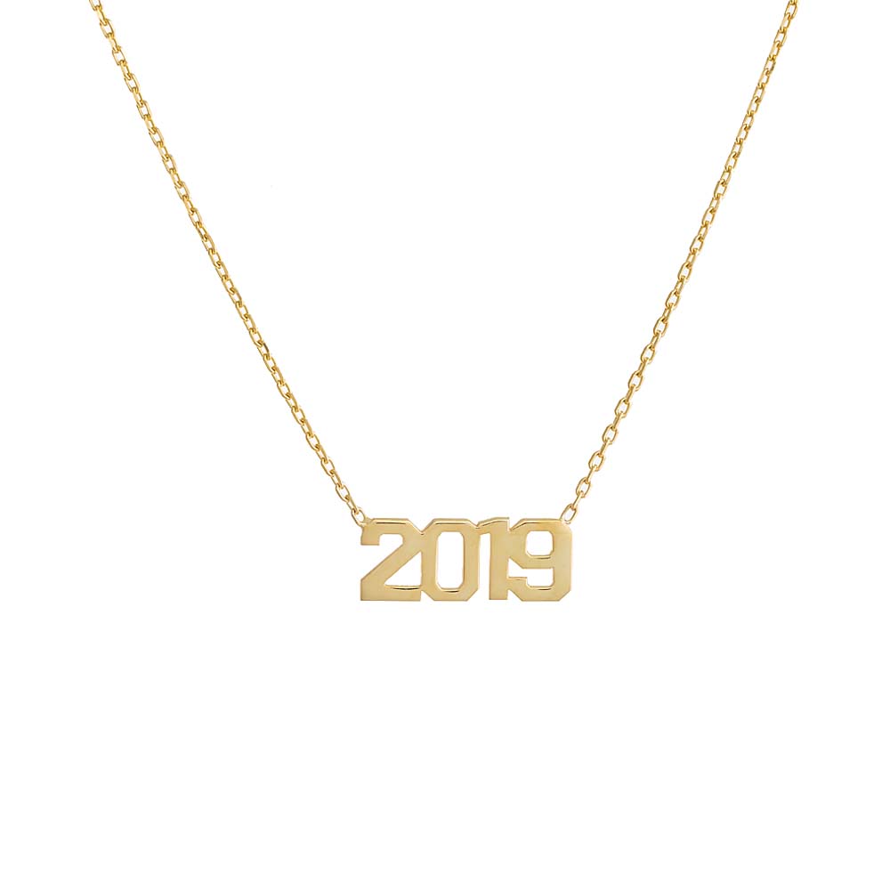 Varsity Solid Year Necklace