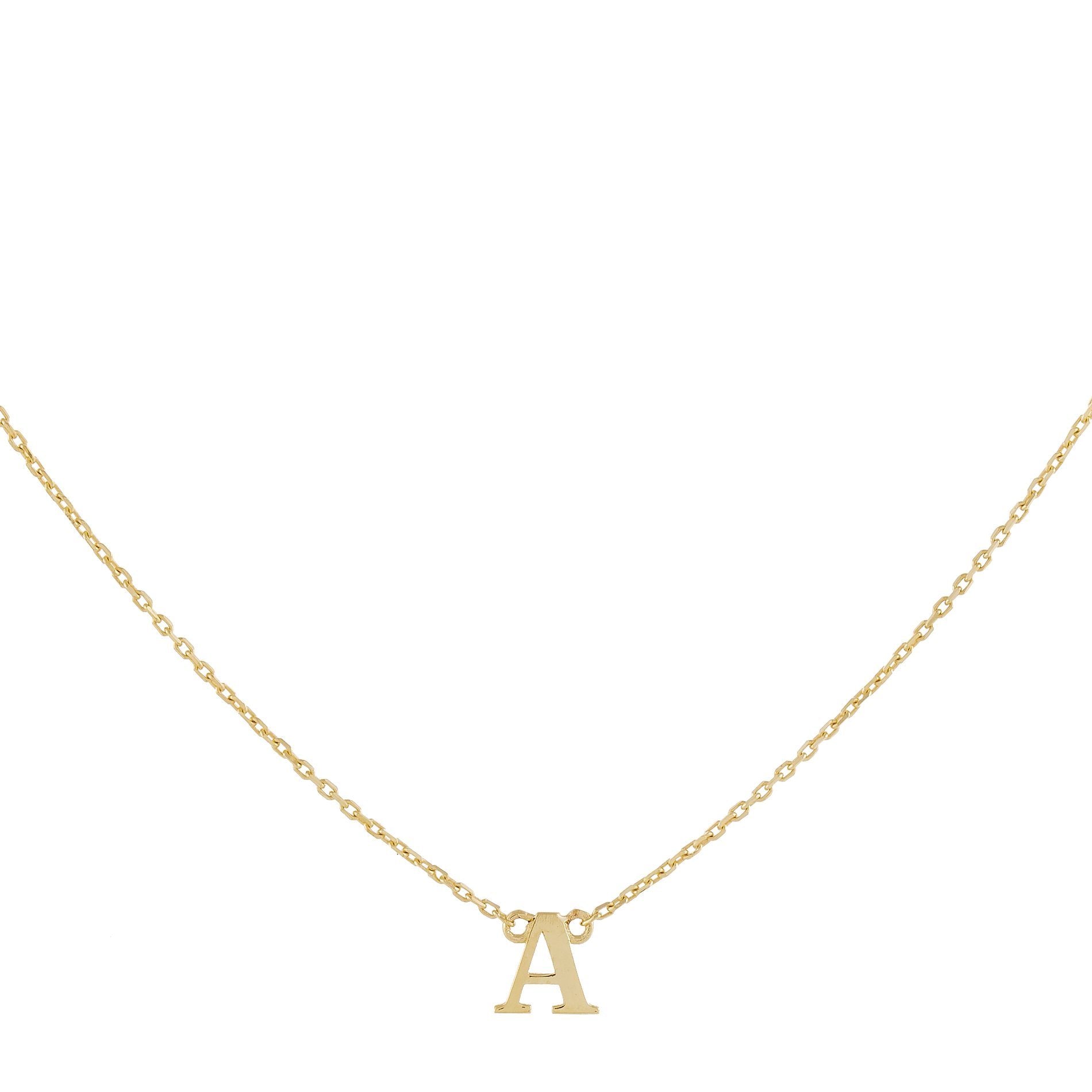 Initial Necklace 14K