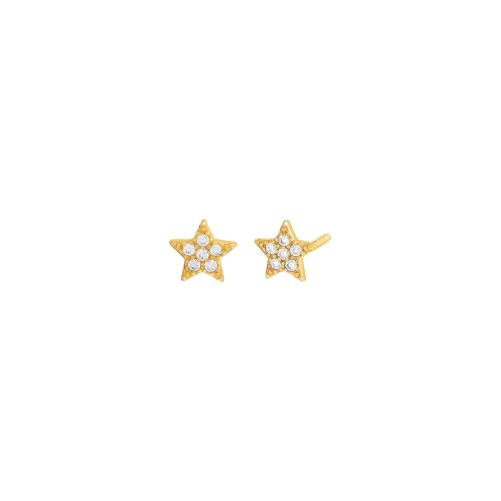 Pave Star Stud Earring
